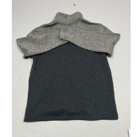 Haggar Men's 1/4 Zip Two-Tone Sweater Gray/Blue Large - Picture 3 of 3